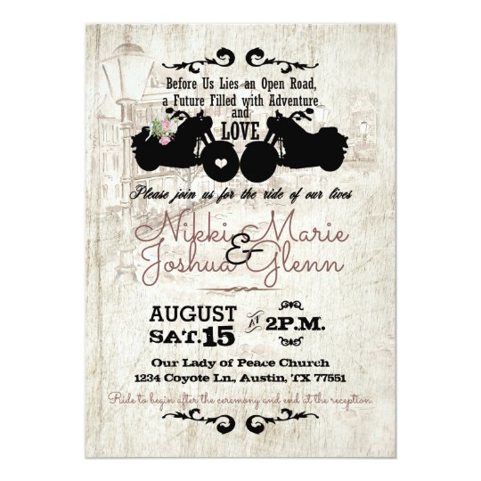 Biker Wedding Invitations 8