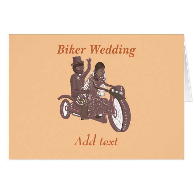 Biker Wedding Products Cards (Front Horizontal)