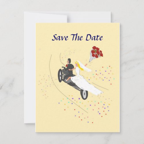 Biker Wedding Save The Date