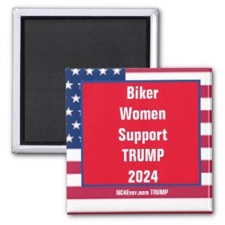 Biker Women Support TRUMP 2024 magnet