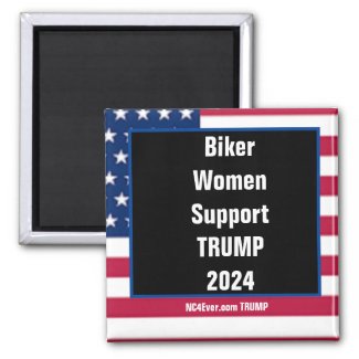 Biker Women Support TRUMP 2024 magnet