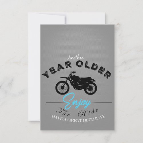Biker year older card