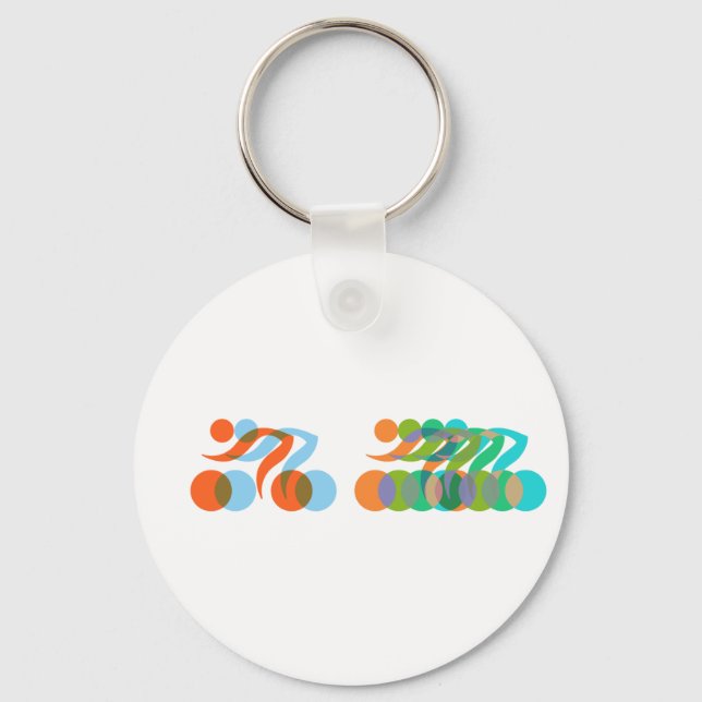 Bikers, Cyclers Freaks Keychain (Front)