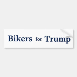 Bikers for Trump Bumper Sticker. Sticker
