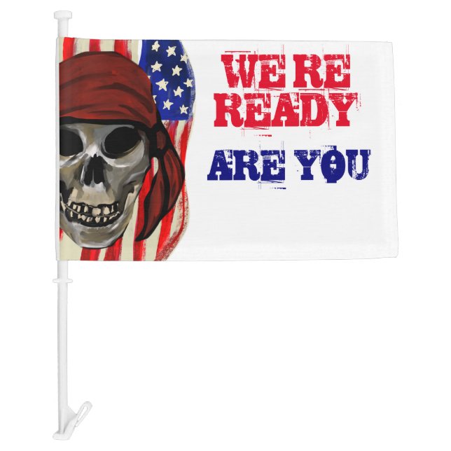 BIKERS FOR TRUMP CAR FLAG (Front)