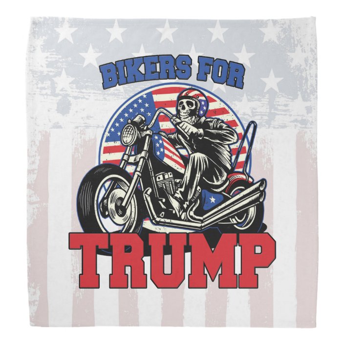 Bikers For Trump Patriotic President Motorcycle Bandana Zazzle