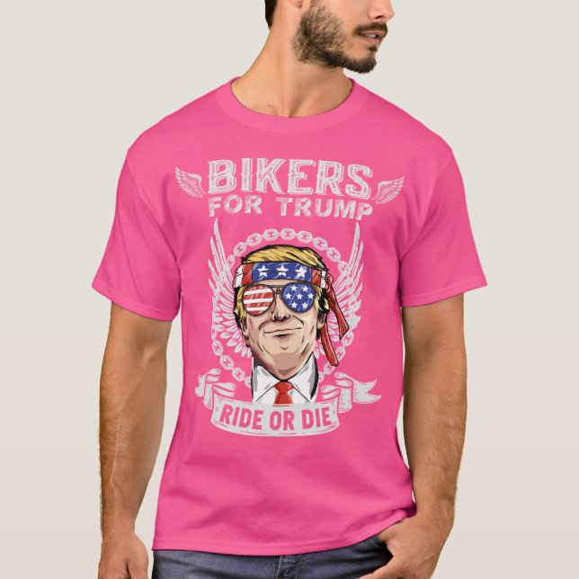 Bikers For Trump T-Shirt (Front)
