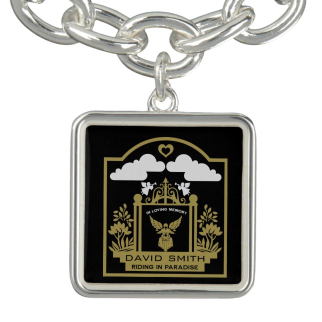 Bikers Memorial Funeral Gift Bracelet (Design)
