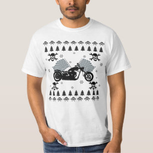 Bikers Motorcycle Skulls Ugly Holiday Sweater