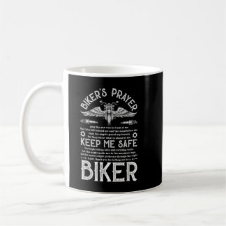 Biker's Prayer Vintage Motorcycle Biker Biking Mot Coffee Mug