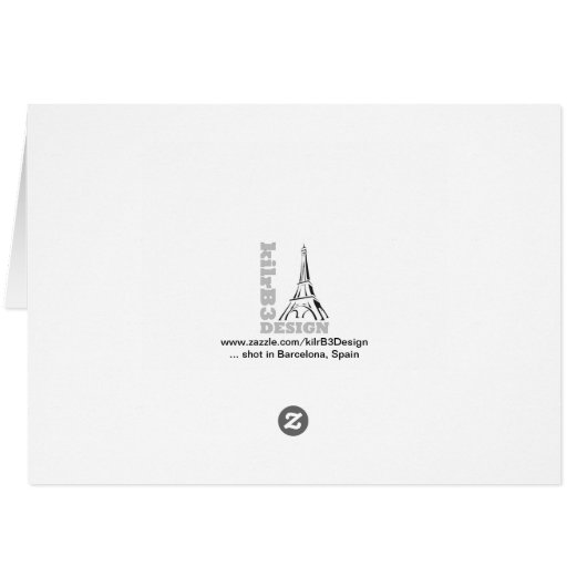 Bikers Row - Barcelona Blank Inside Card (Back Horizontal)