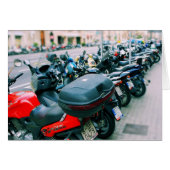 Bikers Row - Barcelona Blank Inside Card (Front Horizontal)