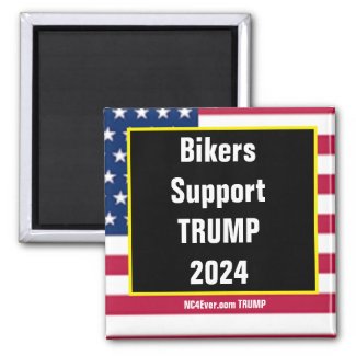 Bikers Support TRUMP 2024 magnet