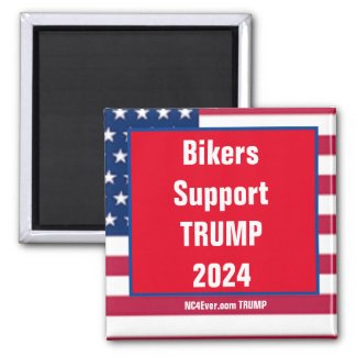 Bikers Support TRUMP 2024 magnet