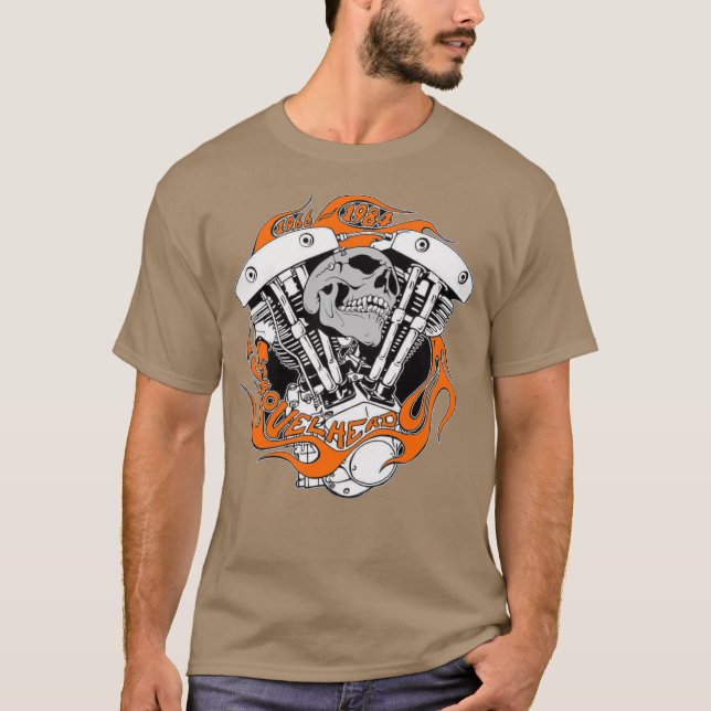 Bikershirt - 1966 - 1984 Shovelhead T-Shirt (Front)