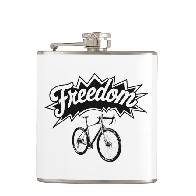 Bikes Are Freedom Flask (Front)