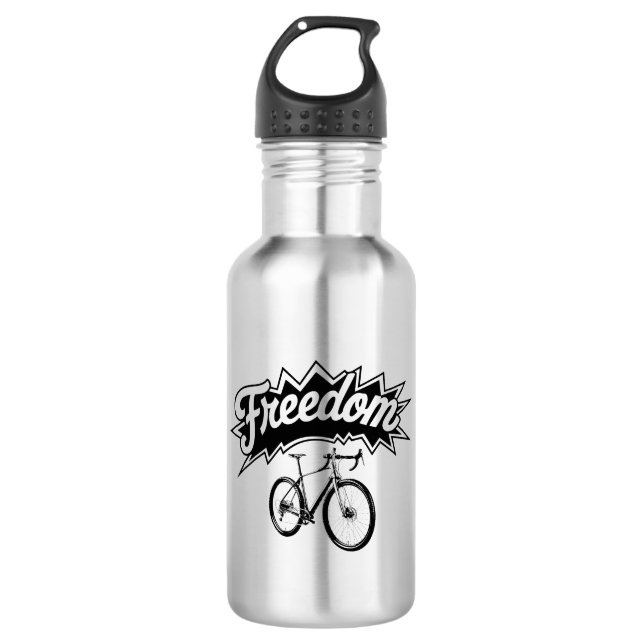 Bikes Are Freedom Stainless Steel Water Bottle (Front)