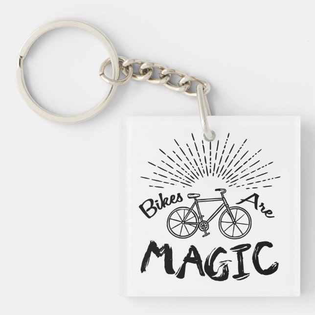 Bikes Are Magic Keychain (Front)