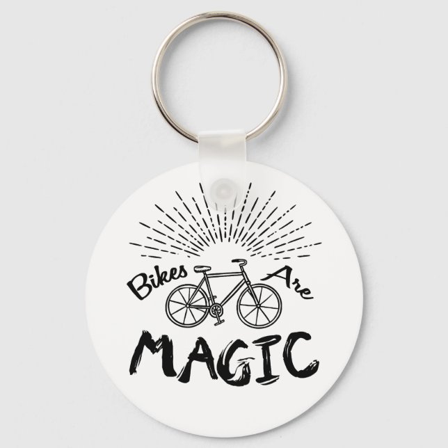 Bikes Are Magic Keychain (Front)