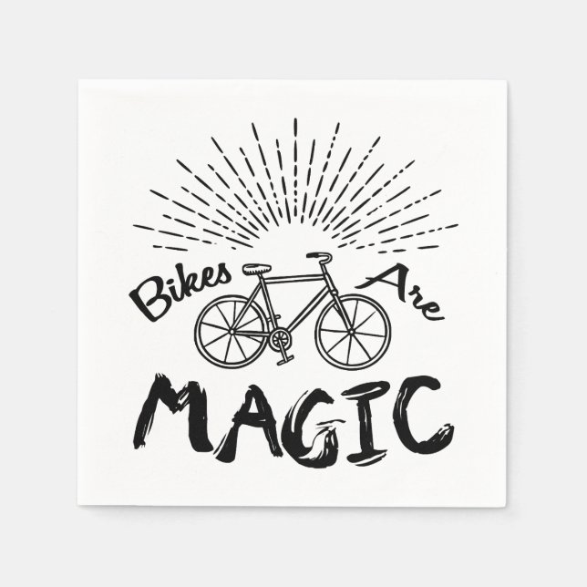 Bikes Are Magic Napkins (Front)