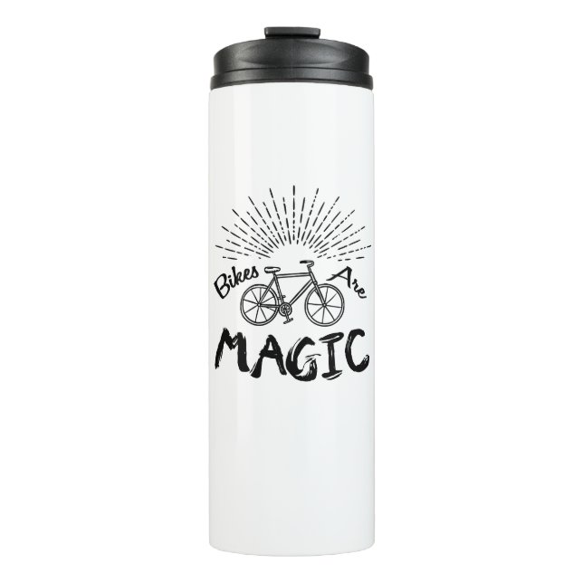 Bikes Are Magic Thermal Tumbler (Front)