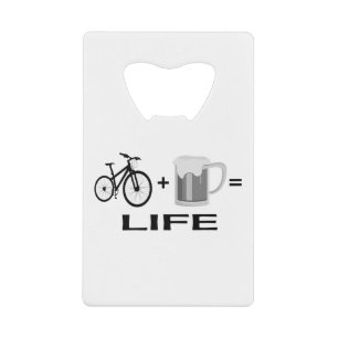 Bikes & Beer! Credit Card Bottle Opener
