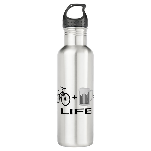 Bikes & Beer! Stainless Steel Water Bottle (Front)
