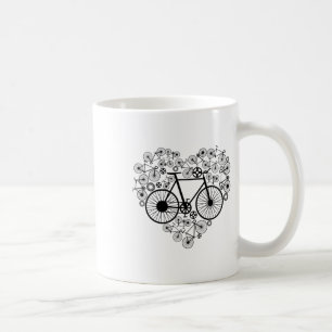 Bikes Heart Shirt Cute Mtb Road Race Riding Lover Coffee Mug