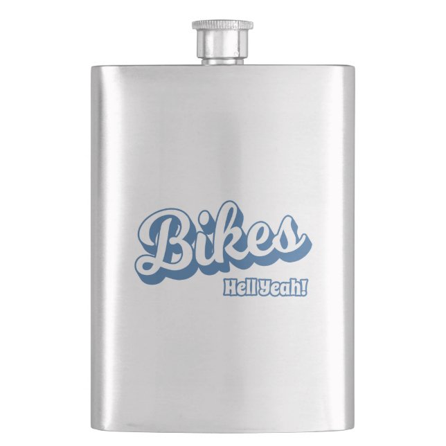 Bikes Hell Yeah! Flask (Front)