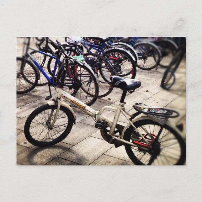 Bikes in China Postcard (Front)