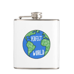Bikes Make A Perfect World Flask