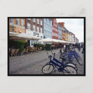bikes nyhavn postcard