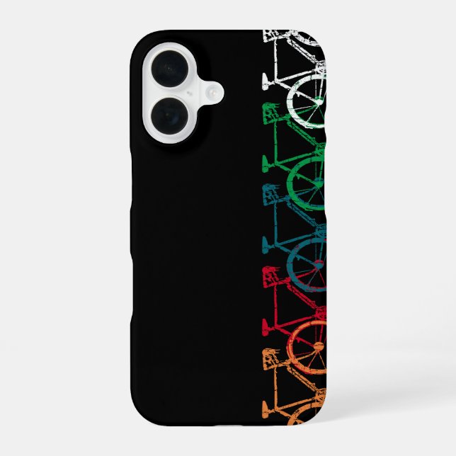 Bikes of different colors iphone case (Back)