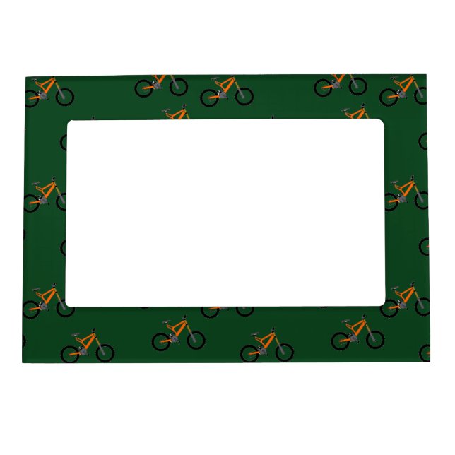 Bikes on green magnetic frame (Front)