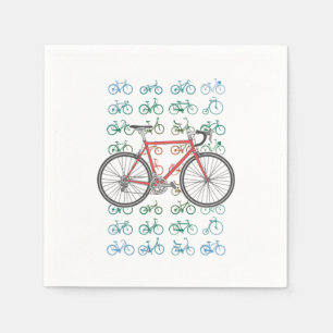 Bikes Pattern Cycling Bicycle Race MTB BMX Bike Gi Napkins