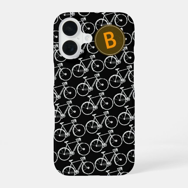 Bikes pattern personalized iphone case (Back)