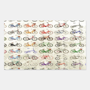 Bikes Rectangular Sticker