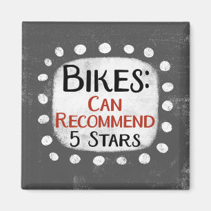Bikes Review 5 Stars Refrigerator Magnet