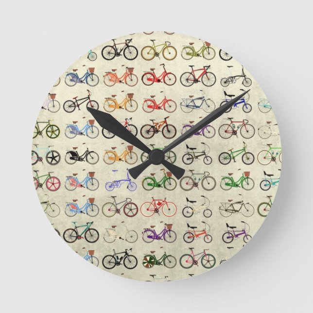 Bikes Round Clock (Front)
