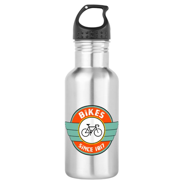 Bikes, Since 1817 Stainless Steel Water Bottle (Front)