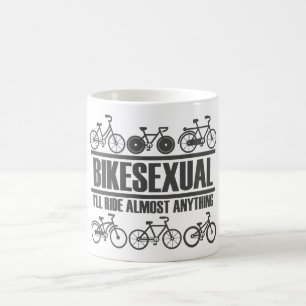 Bikesexual - Funny Bicycle and Biking Coffee Mug