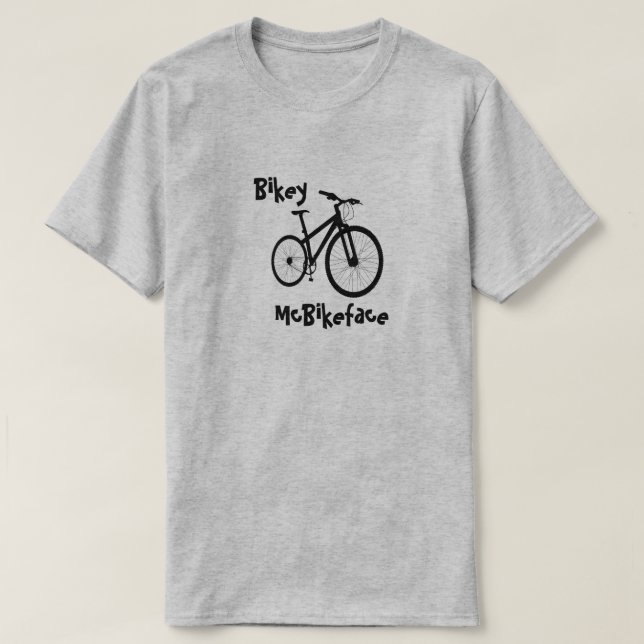 Bikey McBikeface T-Shirt (Design Front)