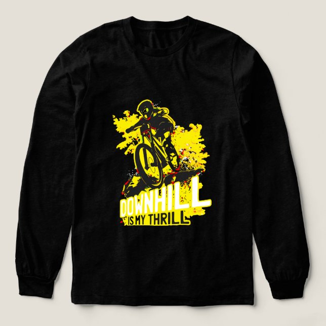Biking Adventurous Tri-Blend Shirt (Design Front)