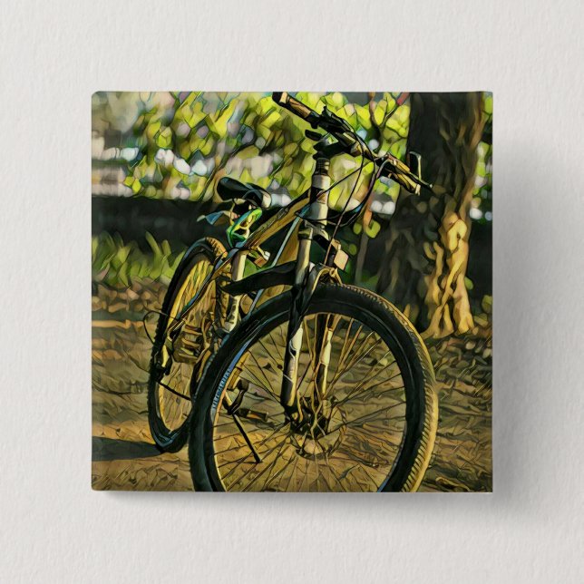 Biking Artwork Button (Front)