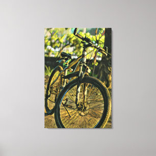 Biking Artwork Canvas Print