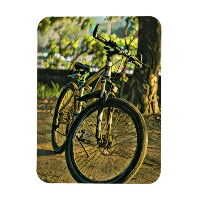Biking Artwork Magnet (Vertical)