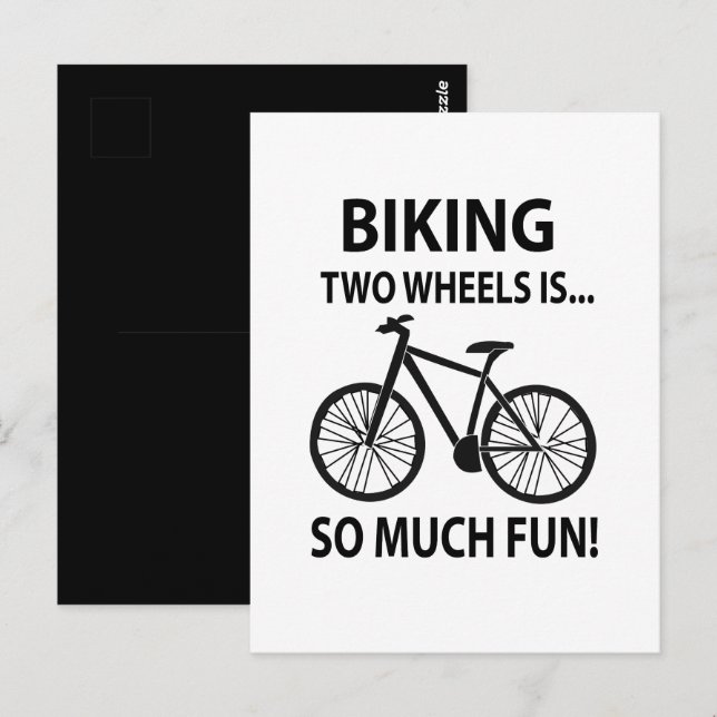 Biking Bicycle Cycling Cyclist Biking Postcard (Front/Back)