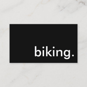 biking. business card