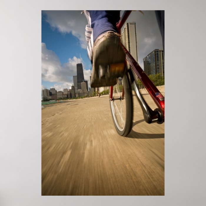 Biking Chicago's Lakefront Poster