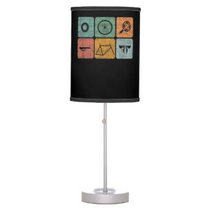 biking cycling bicycle parts cyclist gifts men table lamp